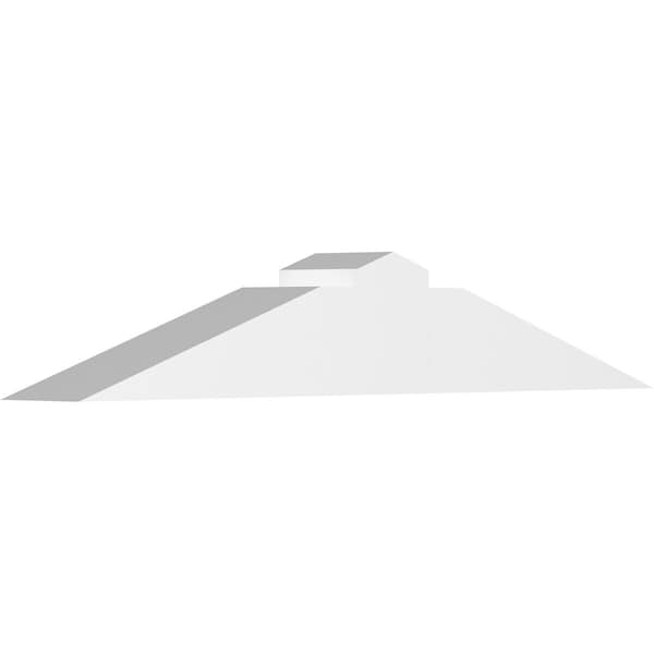 Ekena Millwork Portland Architectural Grade PVC Gable Bracket, 48"W x 8"H x 6"D x 6"F, 4/12 Pitch GBP048X08X0606POR00 - main